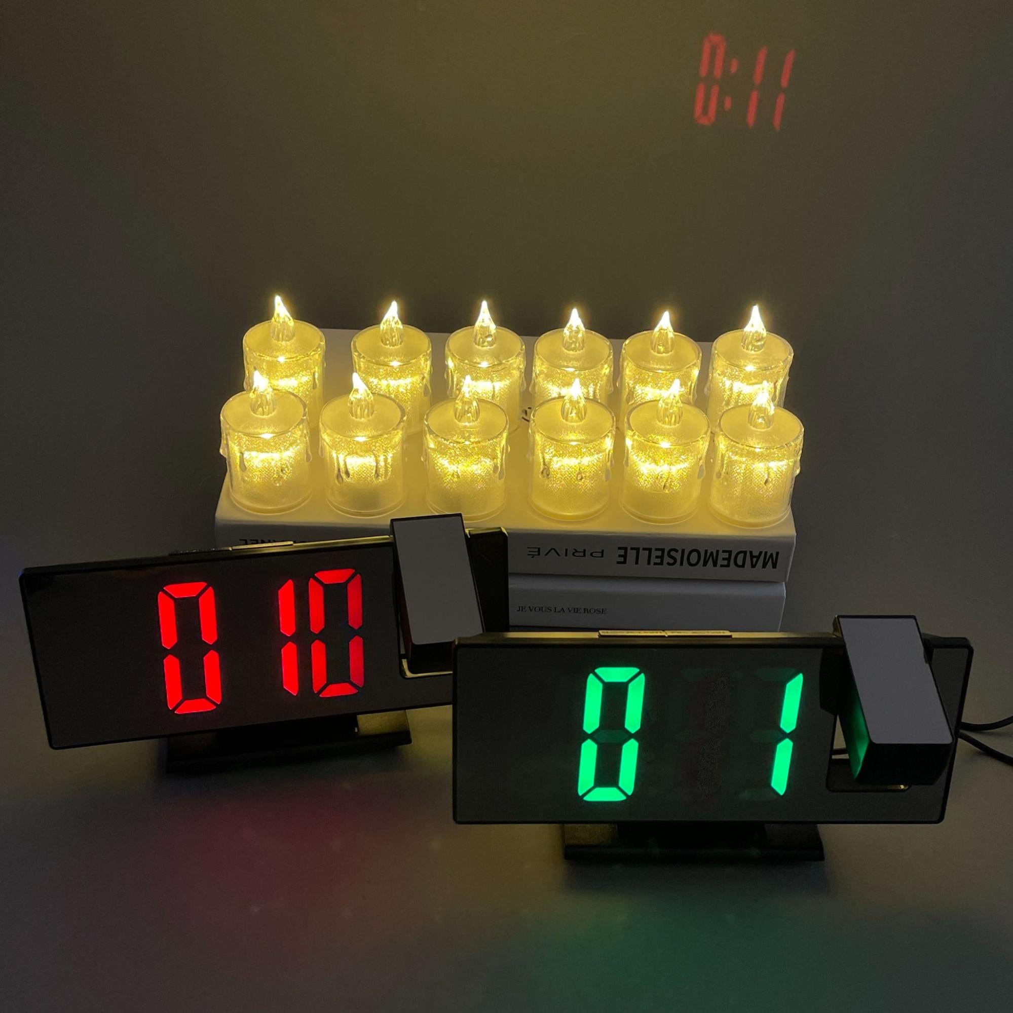 Ultimate Bedside Wake-Up Bundle: Projection Digital Alarm Clock