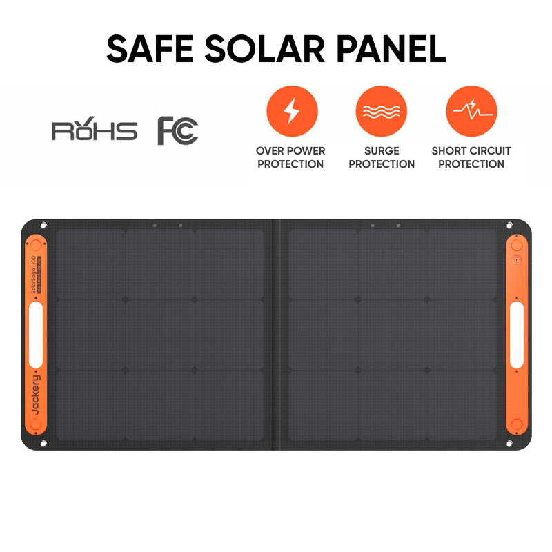 Jackery SolarSaga 100W Solar Panel | IP68 | Free US Shipping