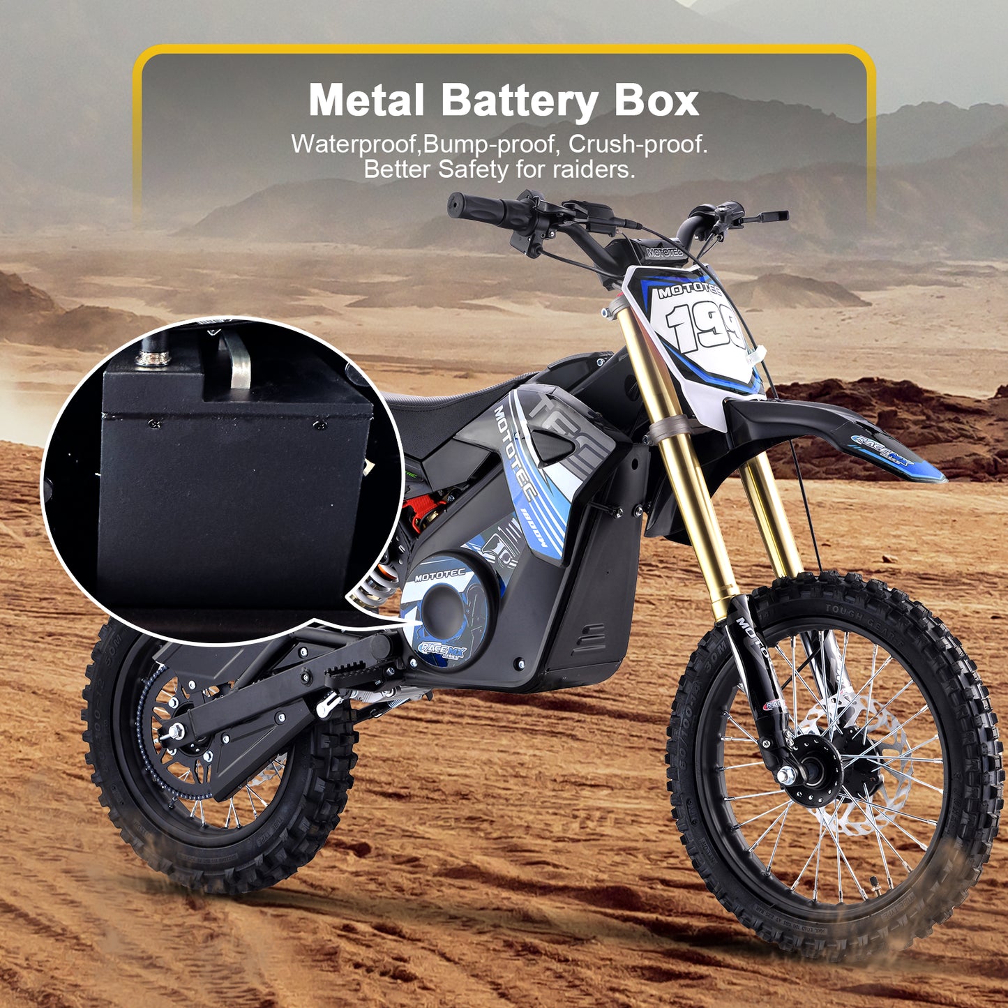 MotoTec Pro 48V 1800W Electric Dirt Bike by Swag House Store