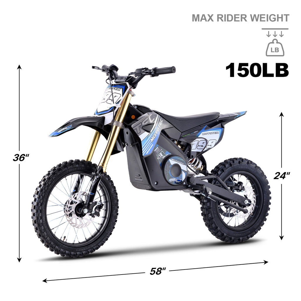 MotoTec Pro 48V 1800W Electric Dirt Bike