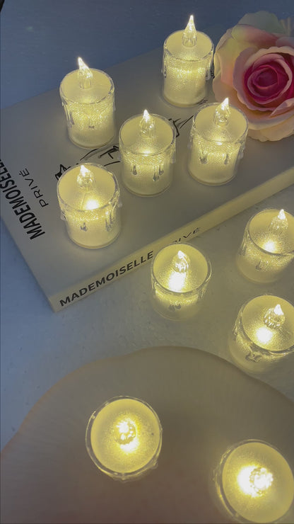 Flickering LED Flameless Candle Set – 8 Pcs for Home Decor