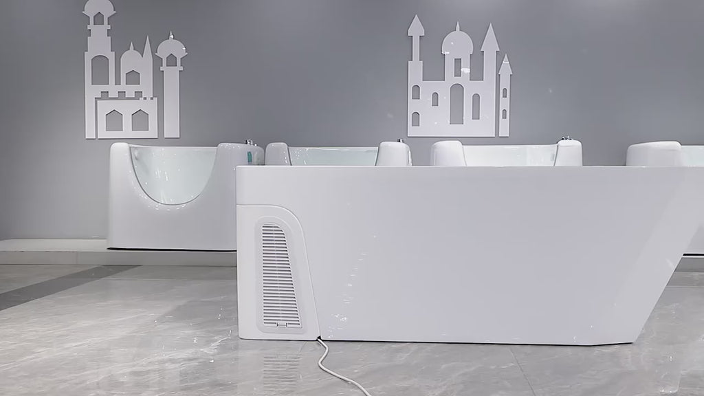 Cold Plunge Tub with WiFi App Control – Acrylic Ice Bath with Built-In Chiller, Filter & Insulated Cover | Home Recovery & Wellness Pool