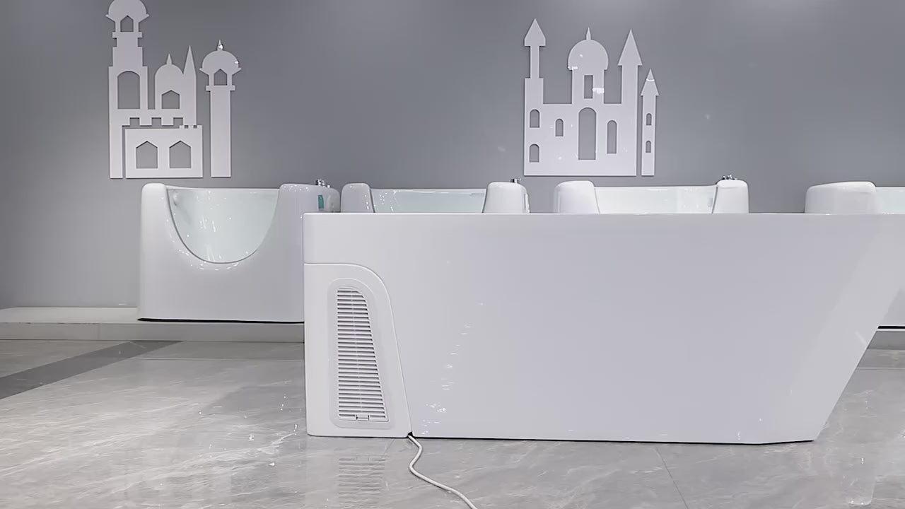 Cold Plunge Tub with WiFi App Control – Acrylic Ice Bath with Built-In Chiller, Filter & Insulated Cover | Home Recovery & Wellness Pool