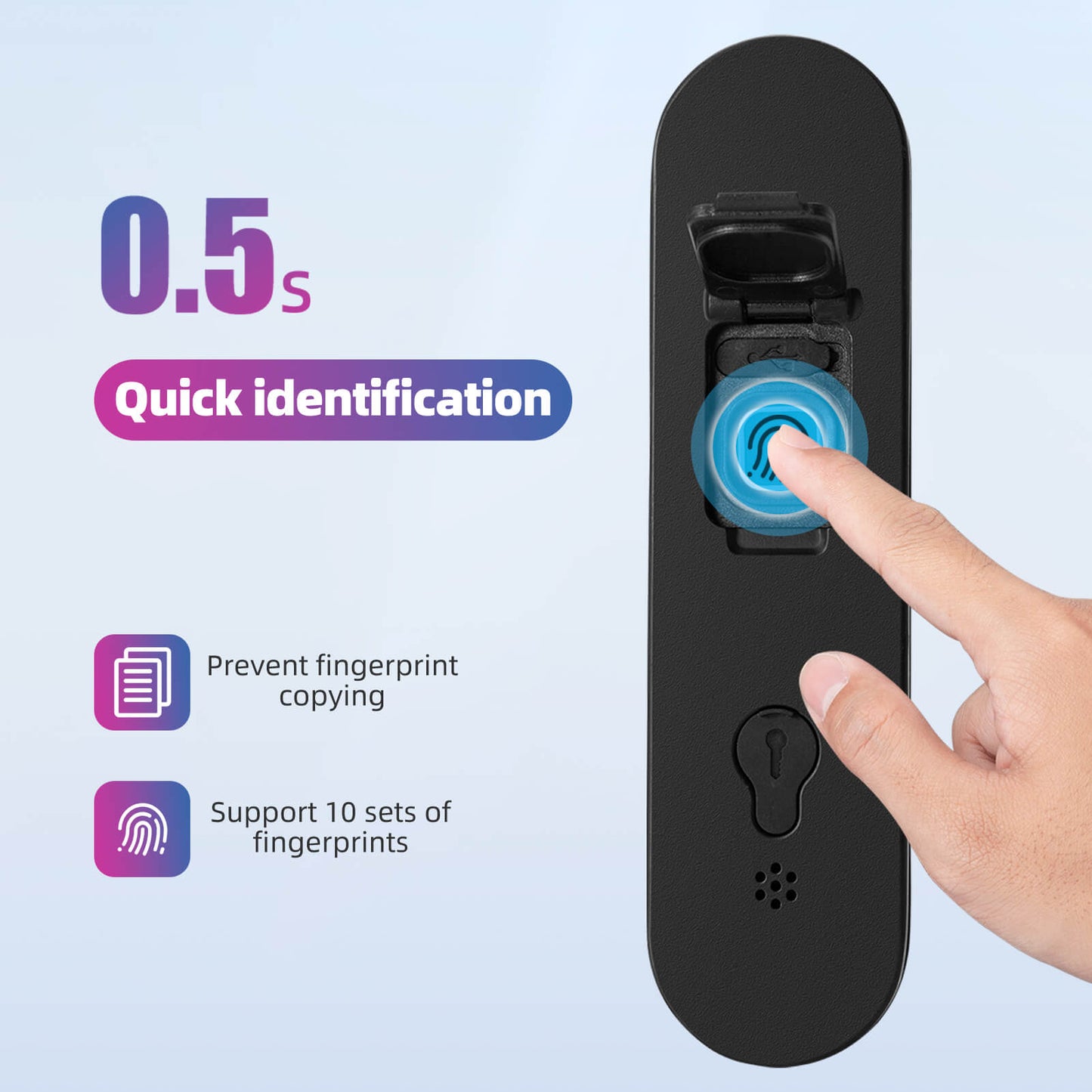 Smart Bluetooth Fingerprint U Lock