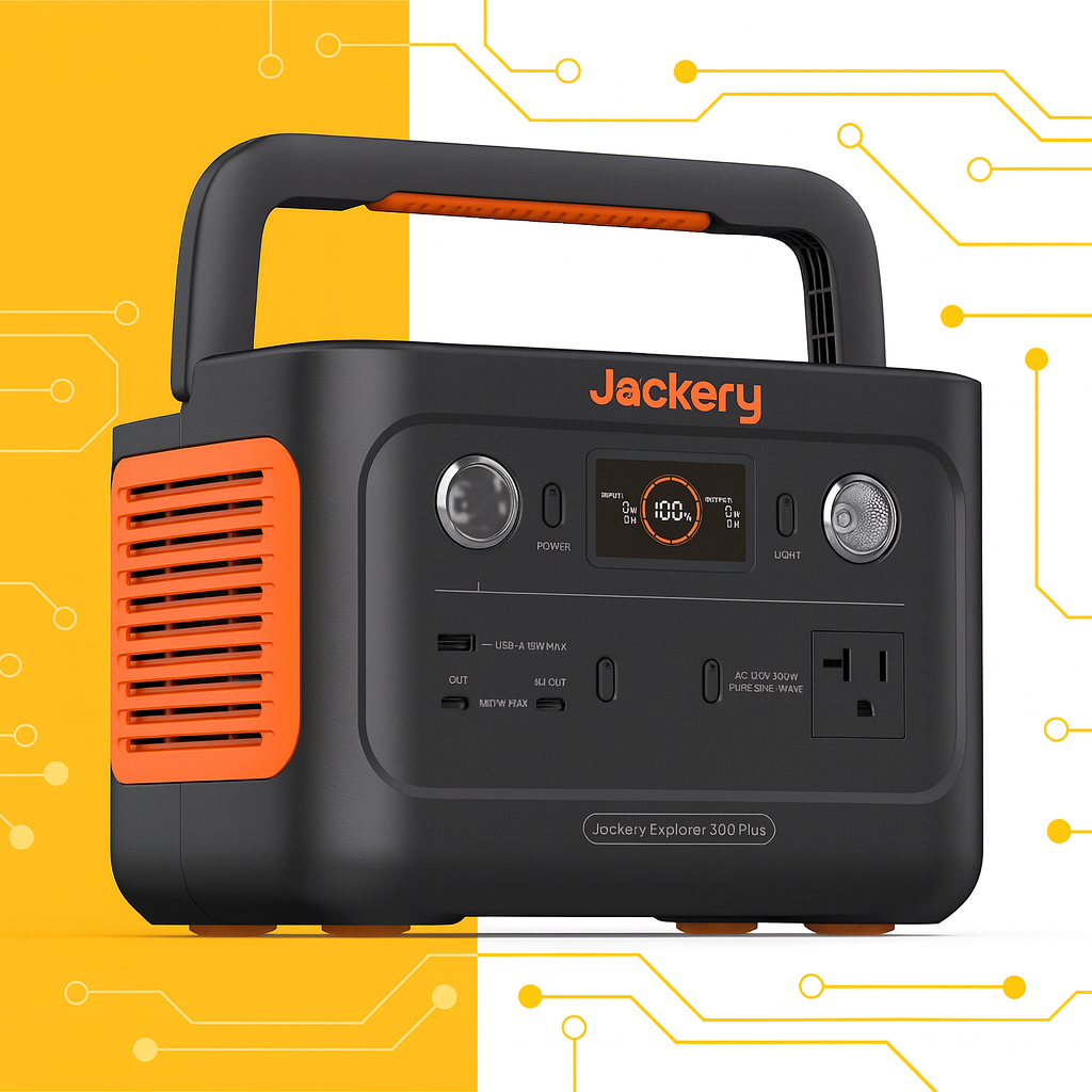 Jackery Explorer 300 Plus Portable Power Station – 288 Wh | 300 W Output | LiFePO₄ Battery