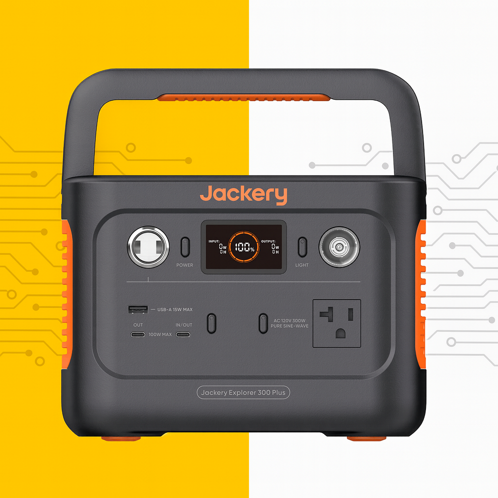 Jackery Explorer 300 Plus Portable Power Station – 288 Wh | 300 W Output | LiFePO₄ Battery
