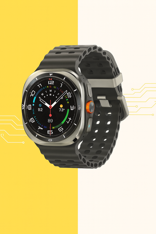 Samsung Galaxy Watch Ultra – 47mm Titanium Silver Smartwatch – Galaxy AI – Heart Rate, ECG, Sleep & Fitness Tracking