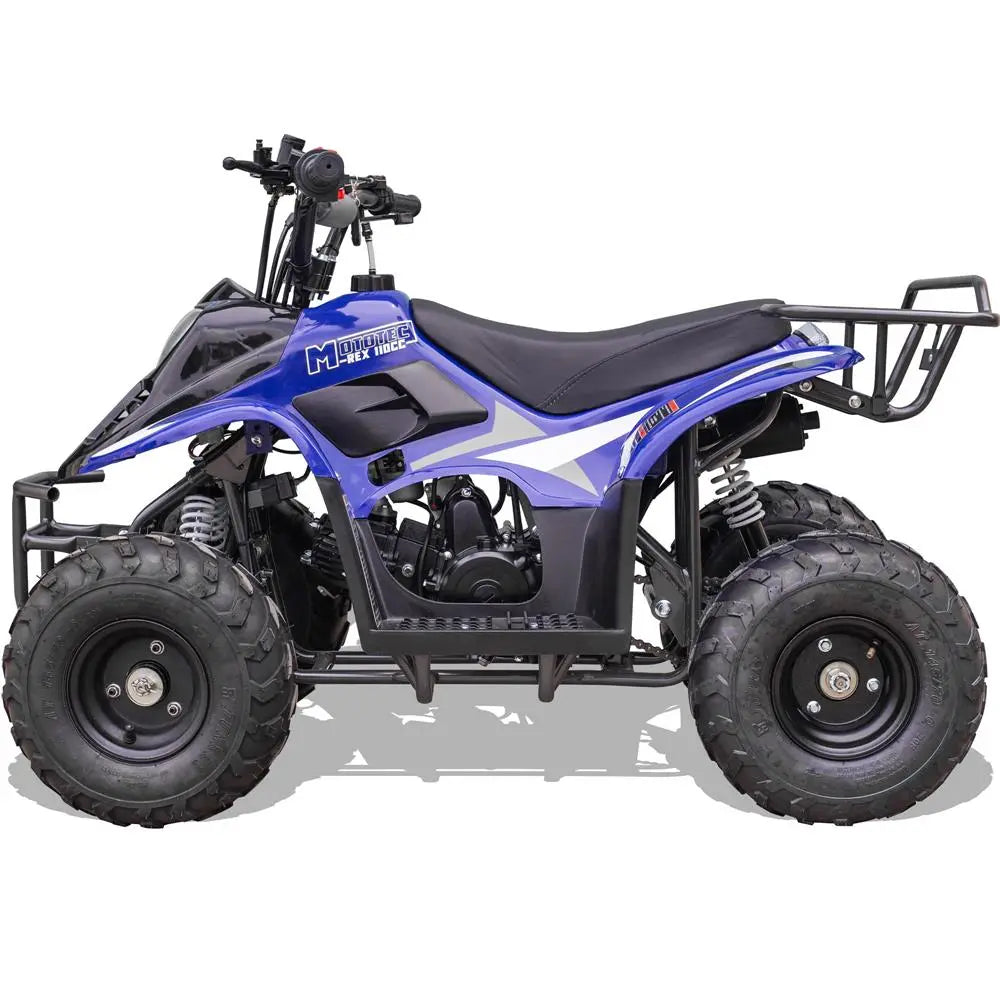 Mototec Rex 110cc 4-stroke Kids Gas Atv Blue MotoTec